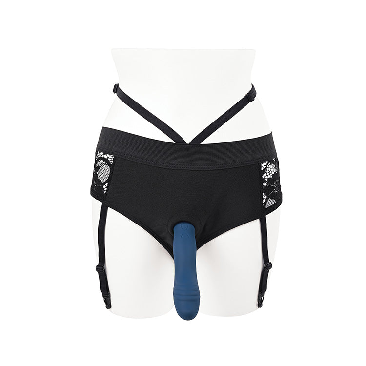 Gender X Snuggle Up StrapOn Vibe & Harness