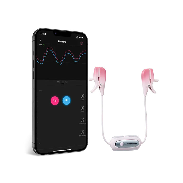Lovense Gemini Bluetooth Controlled Vibrating Nipple Clamps Lovers Lovense Gemini Bluetooth Controlled Vibrating Nipple Clamps Lovers