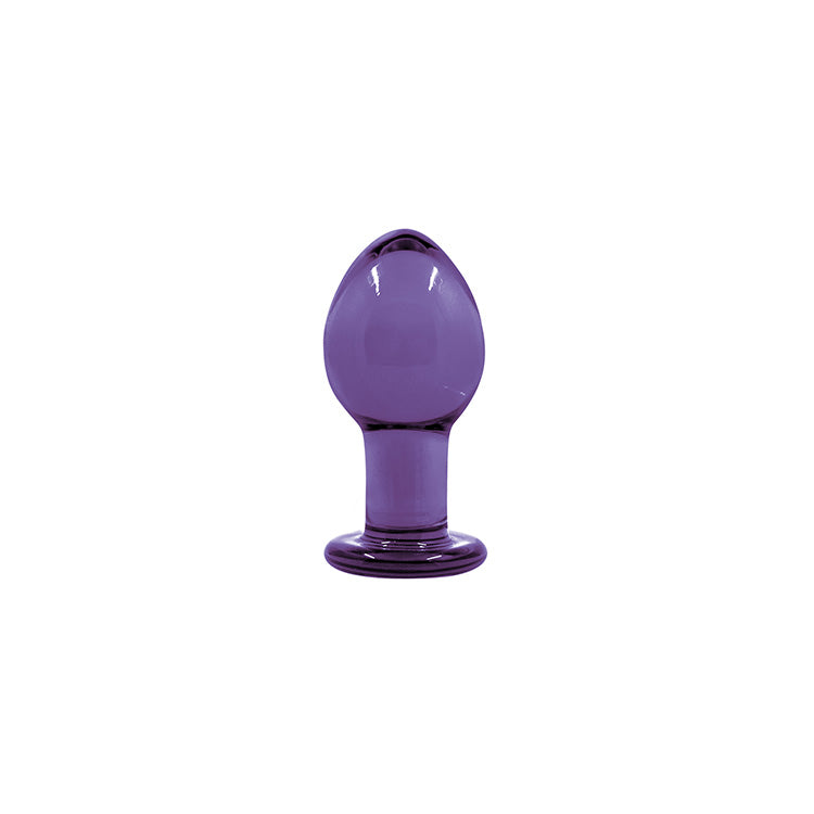 Crystal Glass Purple Medium Butt Plug Lovers Crystal Glass Purple Medium Butt Plug Lovers