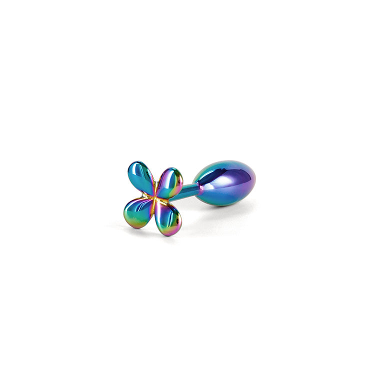 Rear Assets Rainbow Clover Metal Butt Plug Lovers Rear Assets Rainbow Clover Metal Butt Plug Lovers