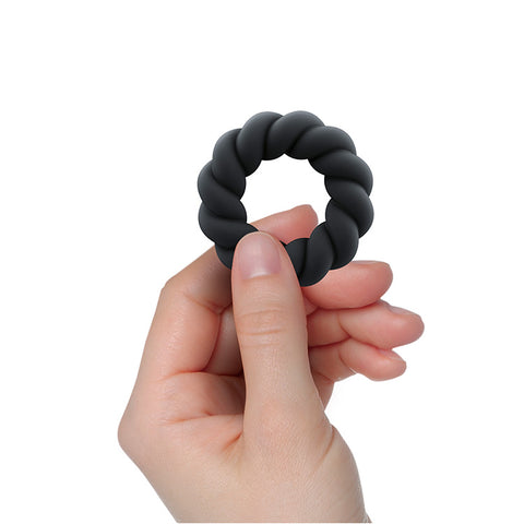 Rocks_Off_Twist_Silicone_Cock_Ring_Front