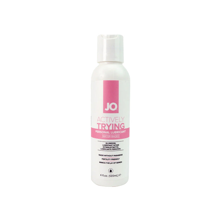 System JO Actively Trying Water Based Lubricant 4oz Lovers System JO Actively Trying Water Based Lubricant 4oz Lovers