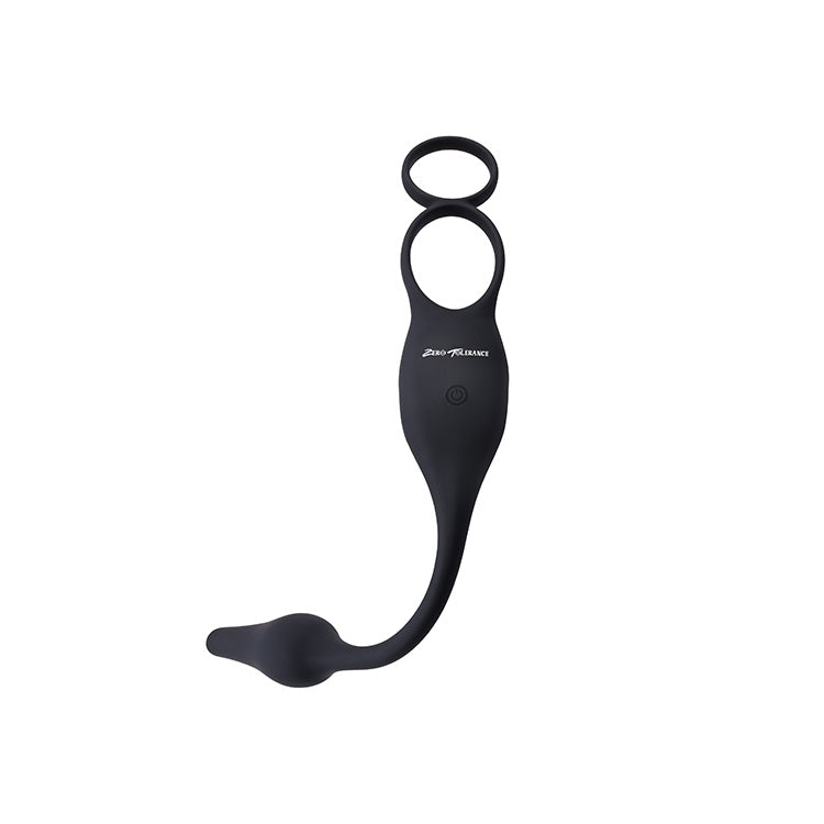 Plug & Tug Vibrating Cock Ring Butt Plug Lovers Plug & Tug Vibrating Cock Ring Butt Plug Lovers