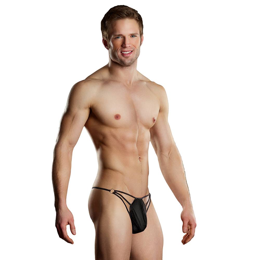 MENS ENHANCING GENITAL C-strap Underwear Breathable Cockring-Ring