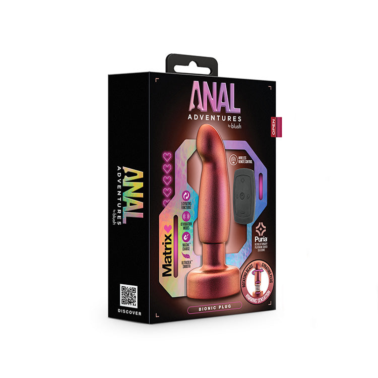 Anal Adventures Matrix Bionic Vibrating Rimming Plug Lovers Anal Adventures Matrix Bionic Vibrating Rimming Plug Lovers