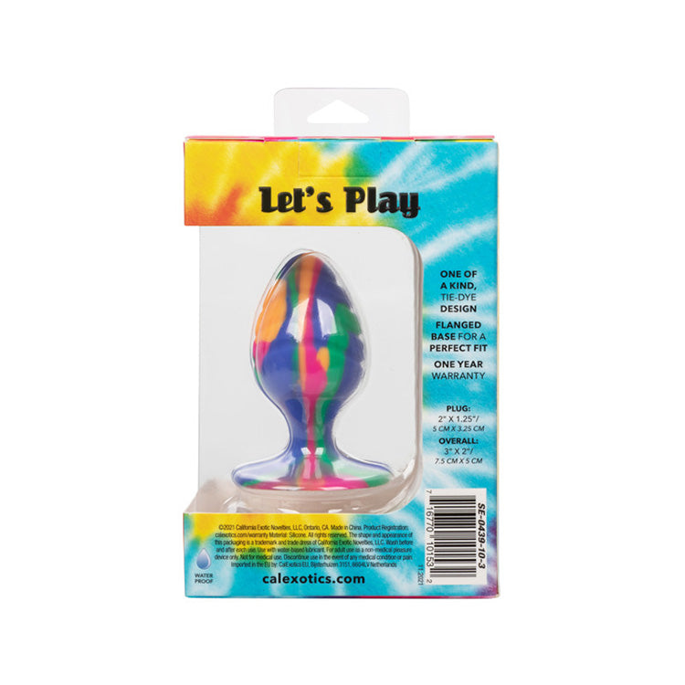 Cheeky Medium Swirl Tie Dye Butt Plug Lovers Cheeky Medium Swirl Tie Dye Butt Plug Lovers