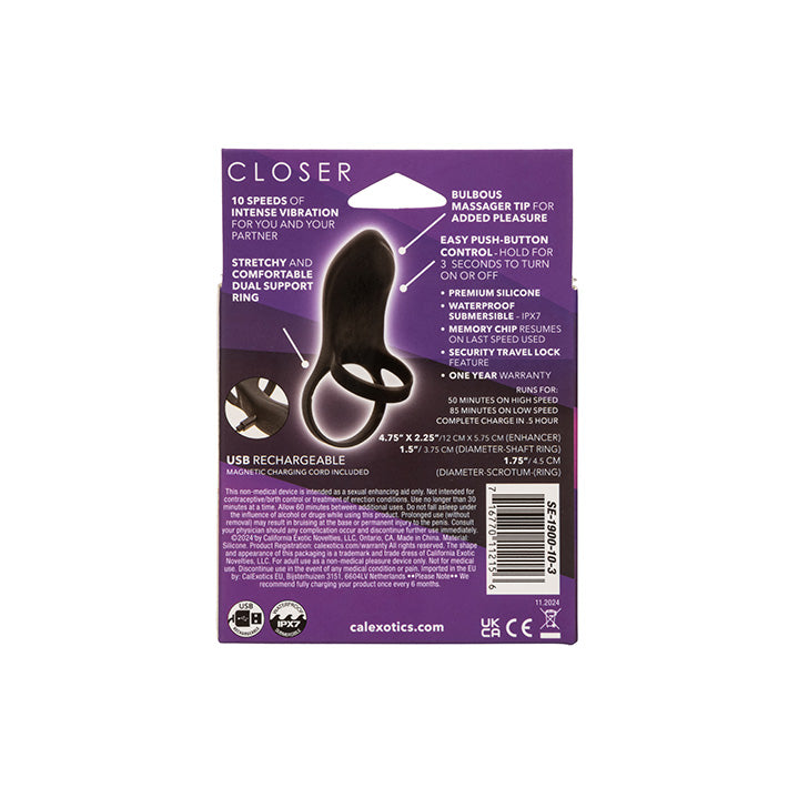 Closer Feel Vibrating Cock Ring Lovers Closer Feel Vibrating Cock Ring Lovers