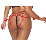 Coquette_Holiday_Harness_Cuffs_Plus_Back