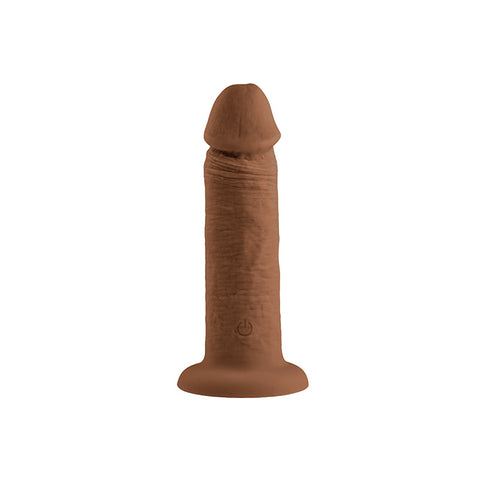 Evolved_Girthy_6in_Vibrating_Dildo_Cocoa_Front