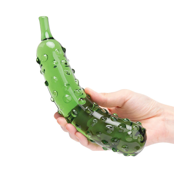 Caressing Cucumber 8.25in Glass Dildo Lovers Caressing Cucumber 8.25in Glass Dildo Lovers