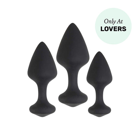 anal plug training plusOne 3 piece Butt Plug Training Set, Waterproof main image 1