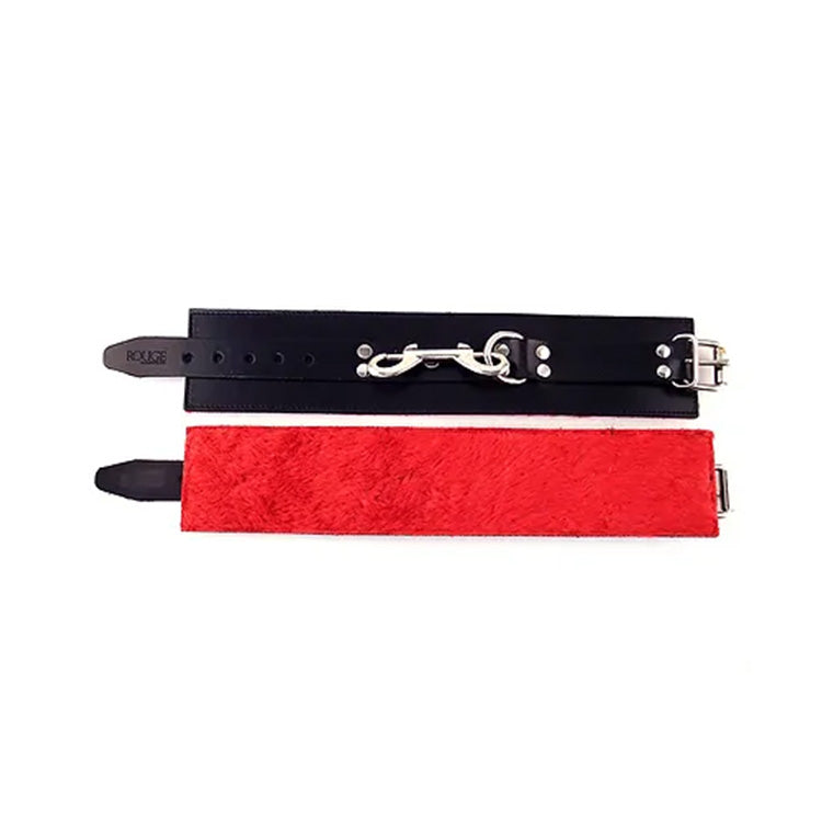 Rouge Leather & Faux Fur Ankle Cuffs – Lovers
