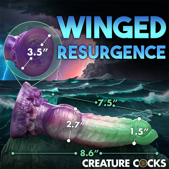 Creature Cocks Aqua Phoenix Dildo  Lovers
