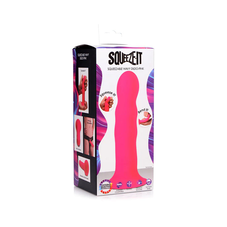 Squeeze-It Wavy 7in Dildo Lovers Squeeze-It Wavy 7in Dildo Lovers