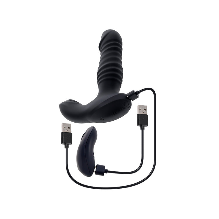 Striker Thrusting Prostate Vibrator with Remote Lovers Striker Thrusting Prostate Vibrator with Remote Lovers