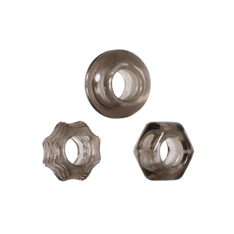 Triple Thick C*** Ring Set