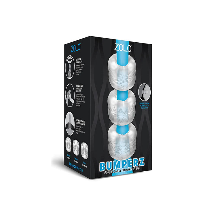Zolo Bumperz Squeezable Strokers Set – loversstores.com