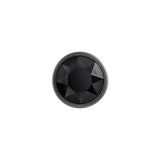 3-Piece Black Gemstone Metal Butt Plug Set