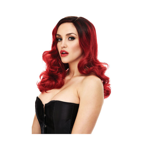 Candice Red & Black Wig