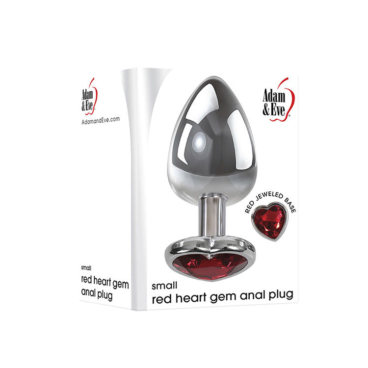 Small Red Heart Gemstone Anal Plug Lovers Small Red Heart Gemstone Anal Plug Lovers