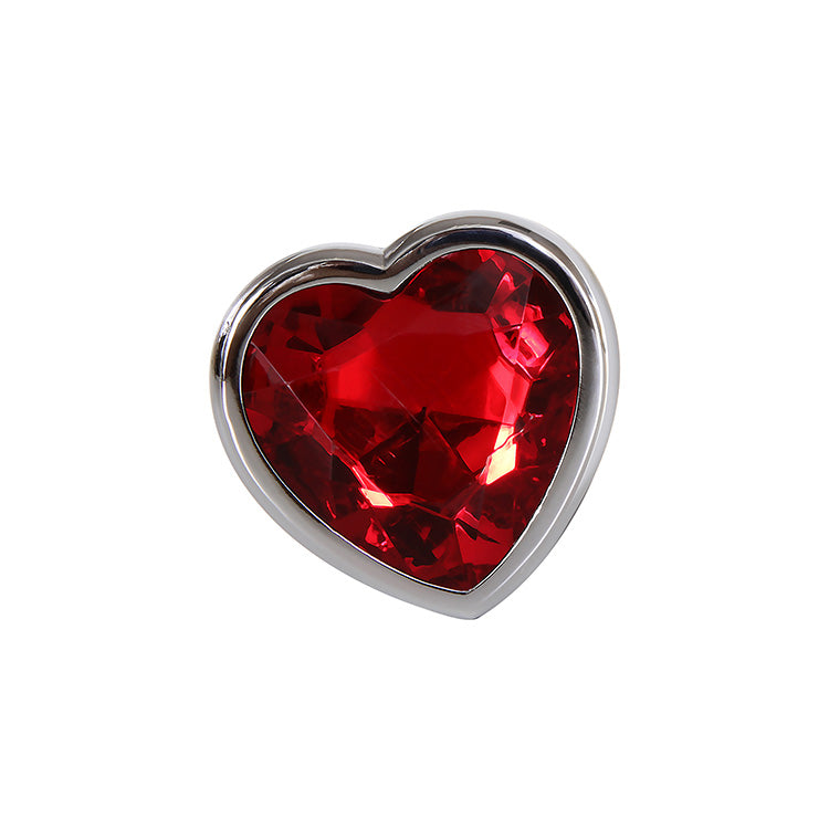 Small Red Heart Gemstone Anal Plug Lovers Small Red Heart Gemstone Anal Plug Lovers