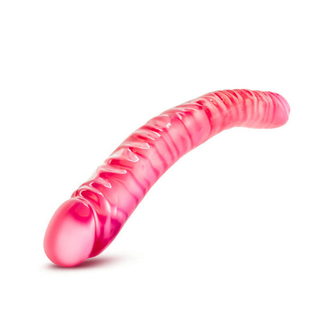 B_Yours_18_Inch_Pink_Double_Ended_Dildo_Front