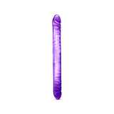 B_Yours_18_Inch_Purple_Double_Ended_Dildo_Front