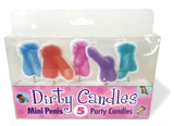 Dirty Penis Baking Candles 5Pk