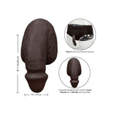 Cal_Exotics_Packer_Gear_4in_Silicone_Packing_Penis_Black_Details