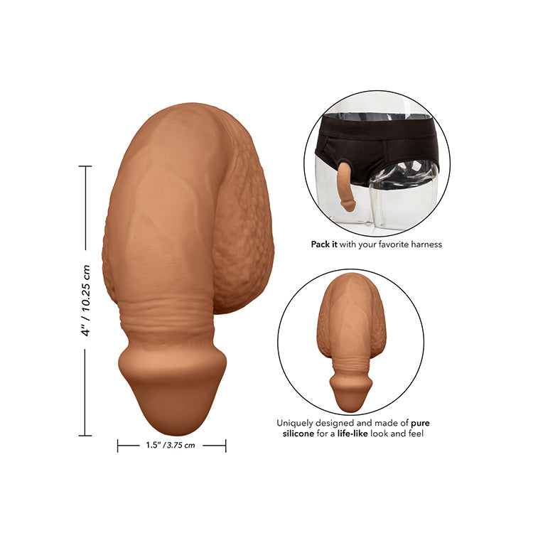 Cal_Exotics_Packer_Gear_4in_Silicone_Packing_Penis_Tan_Details