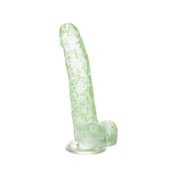 Naughty Bits I Leaf Dick Glow Dark Weed Dildo