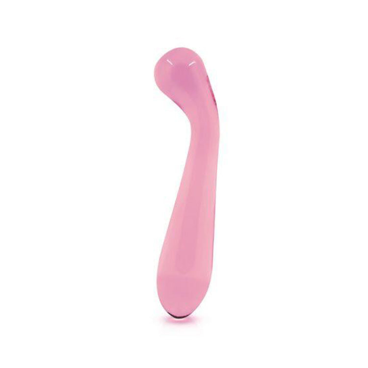 Crystal_Pink_Glass_G_Spot_Dildo_Front