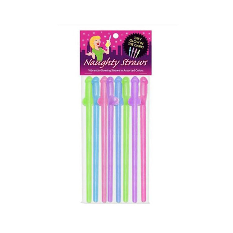 Glow Dark Penis Straws