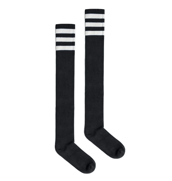 Striped Thigh High Socks