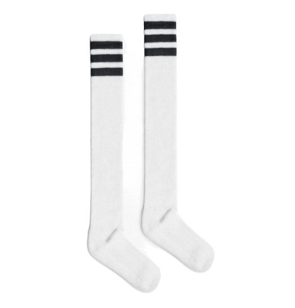 Striped Thigh High Socks