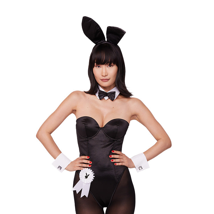 Playboy_Elegant_Bunny_Costume_Black_Front_Top