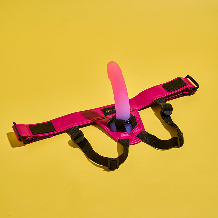 Strap_On_Me_Curious_Leatherette_Harness_Pink_Lifestyle