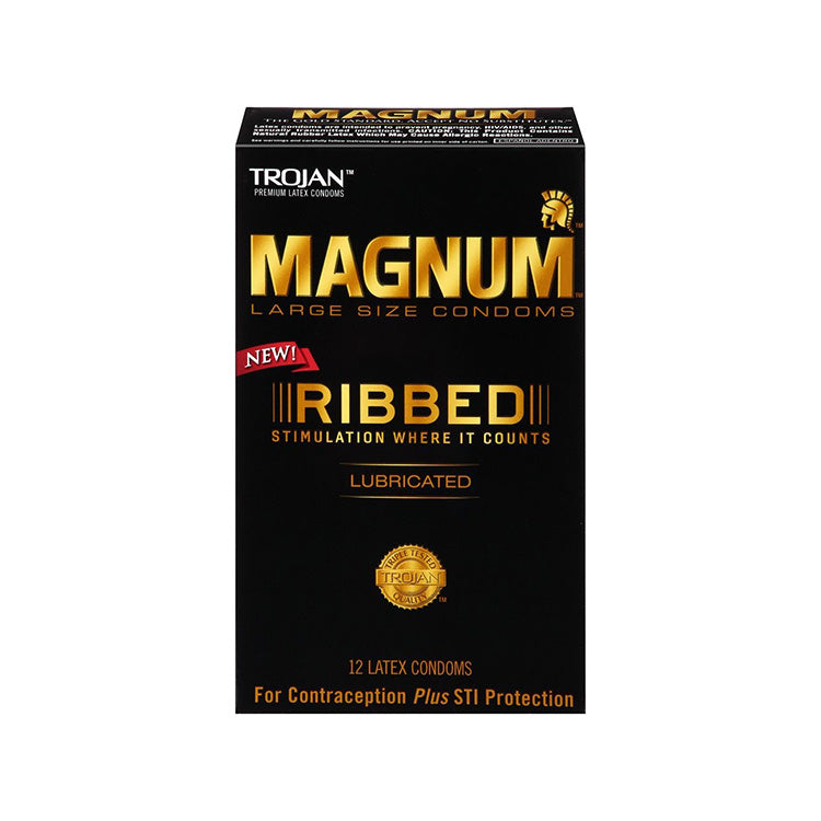 Magnum Ribbed Trojan Magnum Ribbed Condom – Lovers