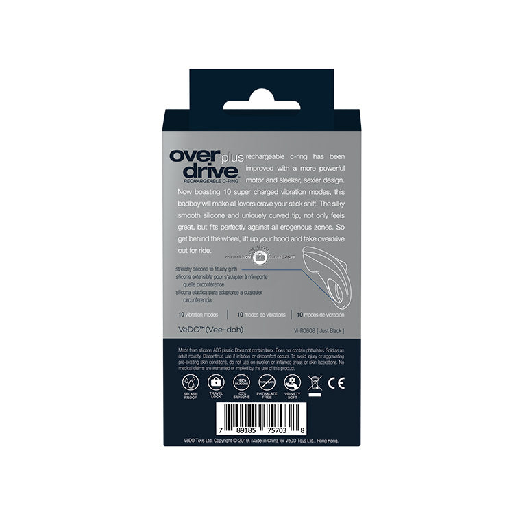 VeDO Overdrive Plus Vibrating Cock Ring Lovers VeDO Overdrive Plus Vibrating Cock Ring Lovers