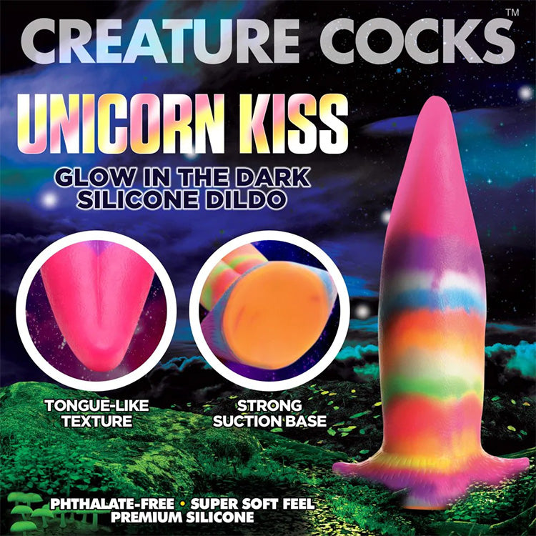 XR_Brands_Creature_Cock_Unicorn_Kiss_Tongue_Glow_in_the_Dark_Silicone_Dildo_Detail