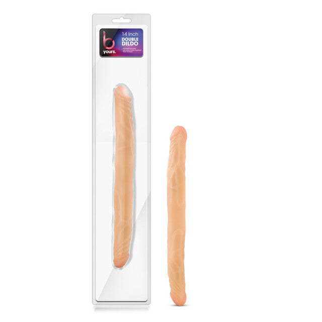 B Yours 14" Peach Double Ended Dildo
