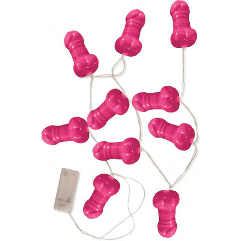 Pink Pecker Penis String Lights